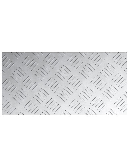 Piastra in Alluminio a Scacchi 4 pz Antiscivolo 40x20 cm