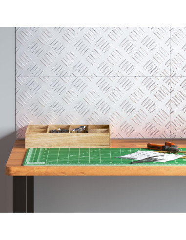 Gradini per Scale 4 pcs Argento 50 x 20 cm Alluminio