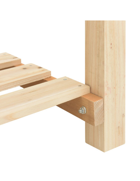 Fioriera per Giardino con Griglie 71x37x76 cm in Legno Massello di Pino