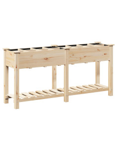 Vaso da giardino con lo scaffale Beige 161,5 x 45 x 76,5 cm 2