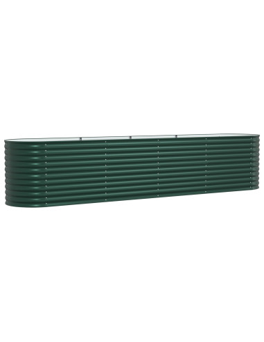 Letto Rialzato Verde 400 x 80 x 81 cm Acciaio