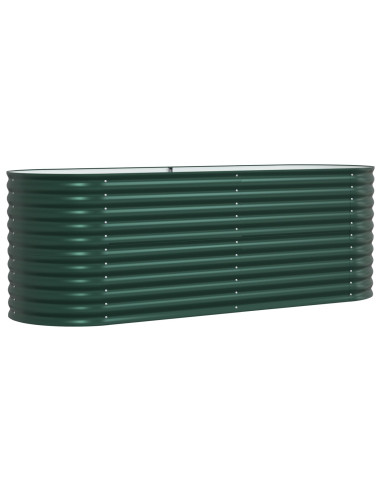 Letto Rialzato Verde 240 x 80 x 81 cm Acciaio