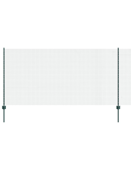 Recinzione con Posto Verde 1,2 x 25 m Acciaio e PVC