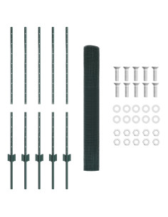 Recinzione con Posto Verde 1 x 10 m Acciaio 2