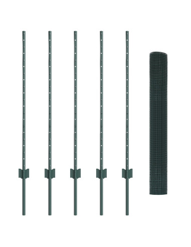 Recinzione con Posto Verde 1 x 10 m Acciaio