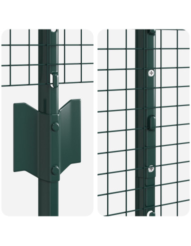 Recinzione con Posto Verde 1 x 10 m Acciaio