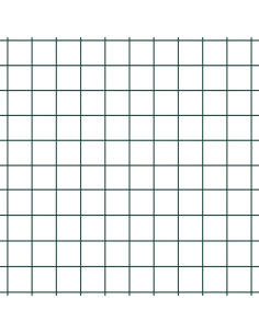 Recinzione con Posto Verde 0,8 x 10 m Acciaio e PVC