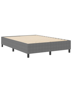Struttura letto piattaforma Grigio chiaro 140 x 200 cm Tessuto 2