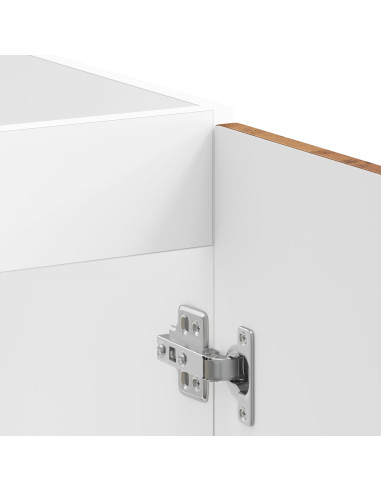 Mobiletto per lavabo con porta Porto Marrone 80 x 46 x 81,5 cm