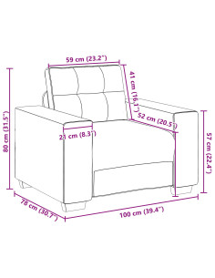 Set di divani 3 pcs Verde Scuro 221 x 80 x 80 cm Velluto
