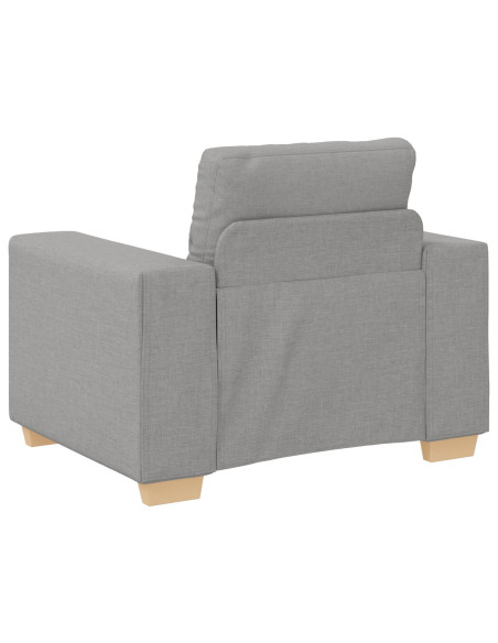 Set divano 3 pezzi con cuscini grigi
