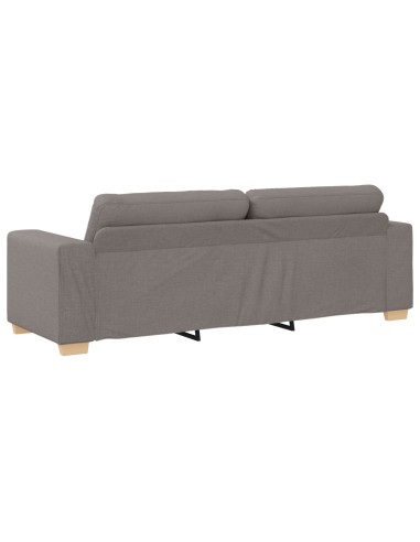 Divano 3 pcs Talpa 221 x 80 x 80 cm Tessuto misto lino