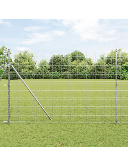 Pali per recinzione  52 pz Ø32 mm 210 cm Acciaio zincato