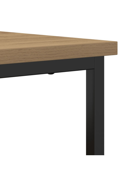 Credenza Artisan Rovere 100x35x80 cm Legno ingegnerizzato e Acciaio