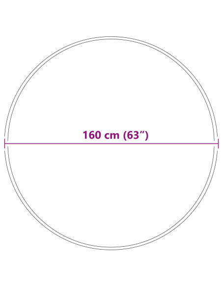 Tappeto Shaggy Antiscivolo Grigio scuro 160 x 160 cm PP