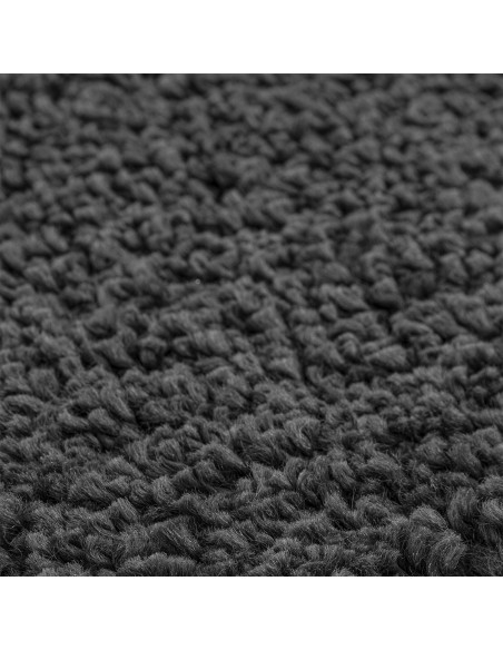 Tappeto Shaggy Antiscivolo Grigio scuro 160 x 160 cm PP