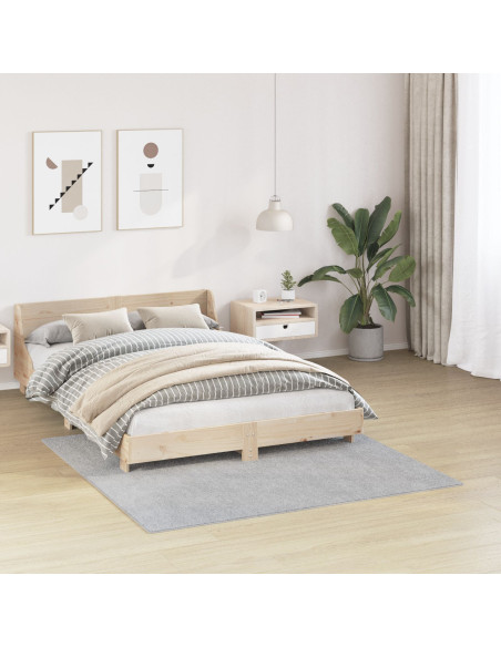 Tappeto Shaggy Antiscivolo Grigio 160 x 160 cm PP