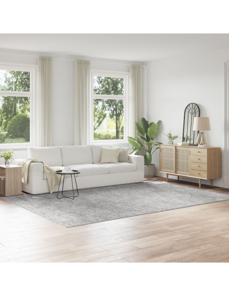 Tappeto Shaggy  con retro in lattice Grigio 240x340 cm