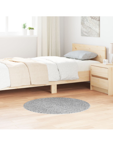 Tappeto Shaggy Antiscivolo Grigio 90 x 90 cm PP