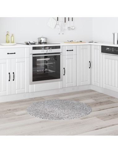 Tappeto Shaggy Antiscivolo Grigio 90 x 90 cm PP