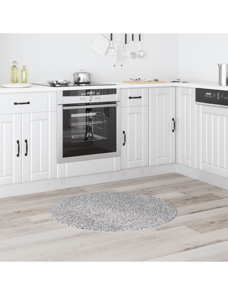 Tappeto Shaggy Antiscivolo Grigio 90 x 90 cm PP