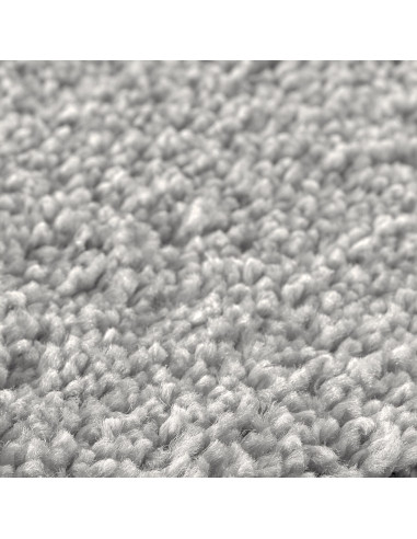 Tappeto Shaggy Antiscivolo Grigio 120 x 120 cm PP