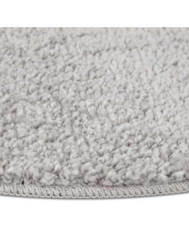 Tappeto Shaggy Antiscivolo Grigio 120 x 120 cm PP