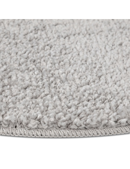 Tappeto Shaggy con retro in lattice Grigio ø120 cm