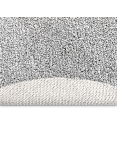 Tappeto Shaggy con fondo in lattice Grigio ø160 cm