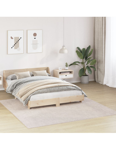 Tappeto Shaggy Antiscivolo Crema 200 x 200 cm PP