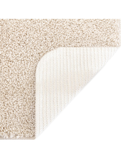 Tappeto Shaggy con schiuma di lattice Crema 240x340 cm