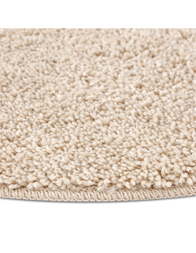 Tappeto Shaggy Antiscivolo Crema 120 x 120 cm PP