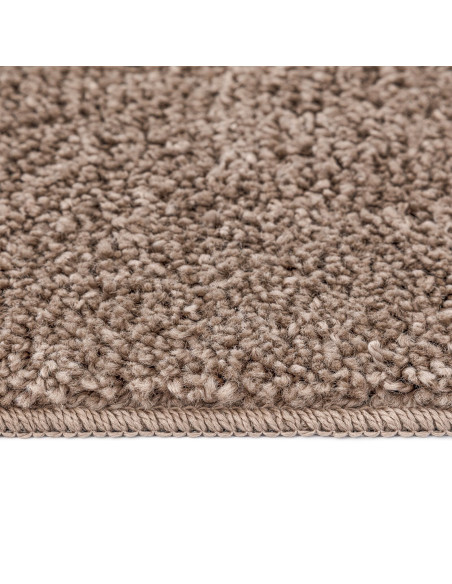 Tappeto Shaggy  con retro in lattice Marrone 80x150 cm
