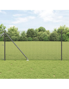 Palo della recinzione Grigio 10 x 1,2 m (rete 12 x 12 mm)