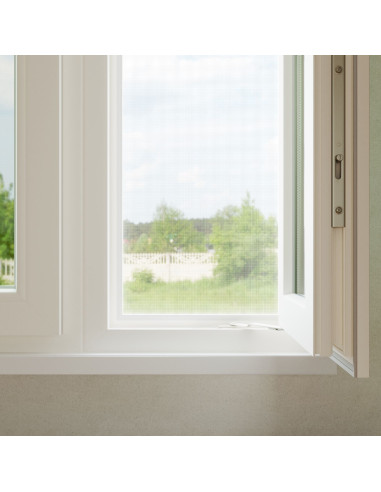 Zanzariera a rete Bianco 100 x 2000 cm Fibra di vetro