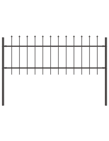 Recinzione per Giardino Grigio 1,7 x 0,6 m
