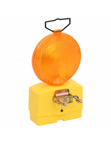 Lampeggianti da Cantiere 10 pz con Batterie 18x8x37 cm