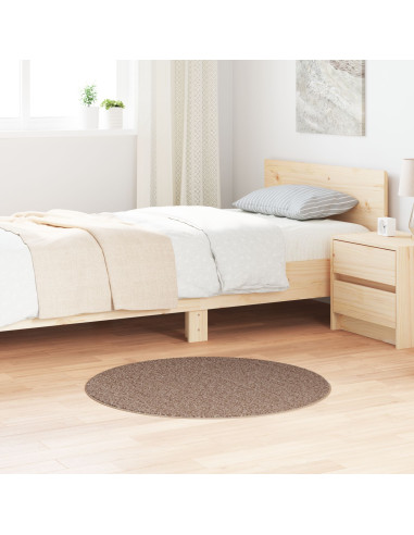 Tappeto Shaggy Antiscivolo Marrone 90 x 90 cm PP