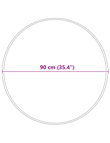 Tappeto Shaggy Antiscivolo Marrone 90 x 90 cm PP
