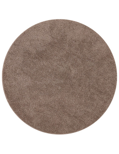 Tappeto Shaggy Antiscivolo Marrone 160 x 160 cm PP