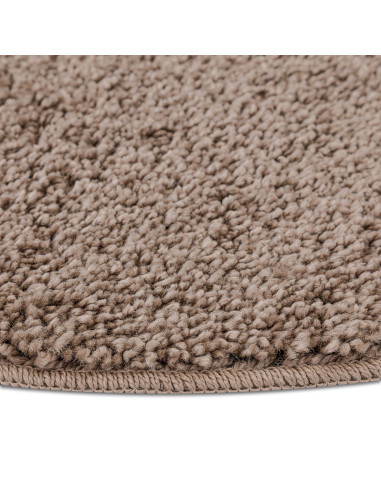 Tappeto Shaggy Antiscivolo Marrone 160 x 160 cm PP