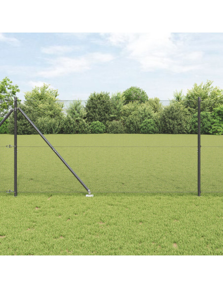 Palo della recinzione Grigio 25 x 1,2 m (rete da 12 x 12 mm)