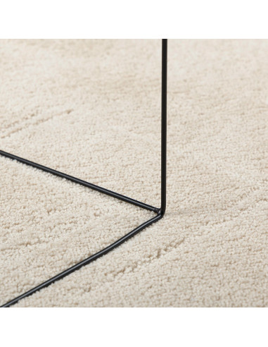 Tappeti per area Ovale HUARTE Beige 100 x 200 cm