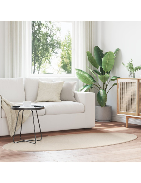 Tappeti per area Ovale HUARTE Beige 120 x 170 cm