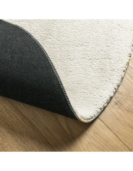 Tappeti  Crema Poliestere 80 x 150 cm Tappeto Ovale Ovale