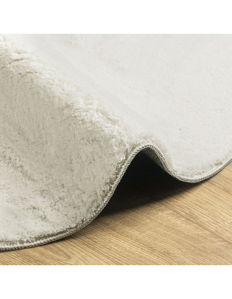 Tappeti  Crema Poliestere 80 x 150 cm Tappeto Ovale Ovale