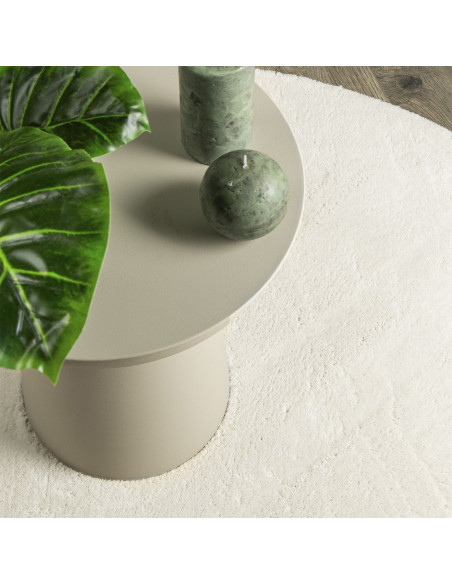 Tappeti  Crema Poliestere 80 x 150 cm Tappeto Ovale Ovale
