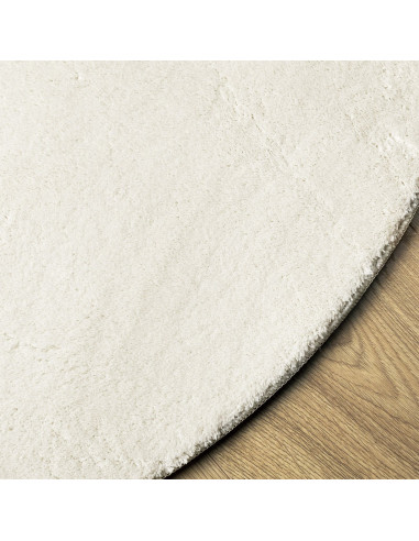 Tappeti per area Ovale HUARTE Crema 150 x 80 cm 100% Poliestere