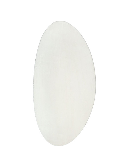 Tappeti Crema Poliestere 80 x 150 cm Tappeto per area Ovale