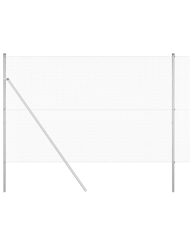 Palo della recinzione Argento 25 x 1,6 m (rete 12 x 12 mm)